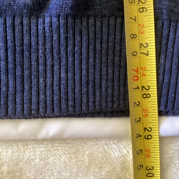 NWT MENS VAN HEUSEN V NECK BLUE STRIPED SWEATER XXL TALL - Picture 7 of 9